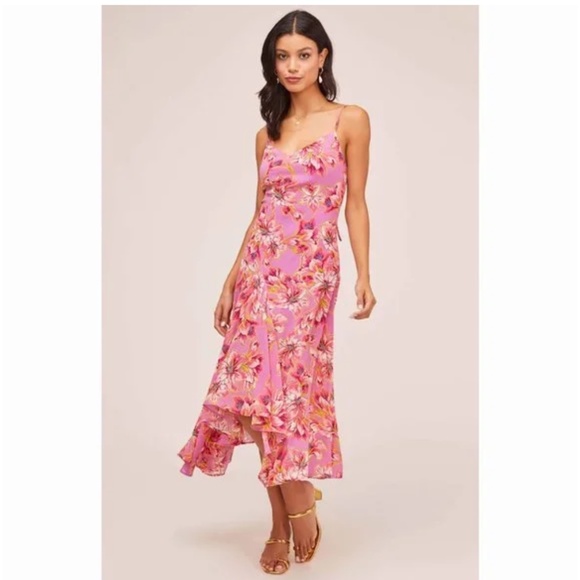 ASTR the Label Janine Floral Print Midi Dress - Picture 1 of 6